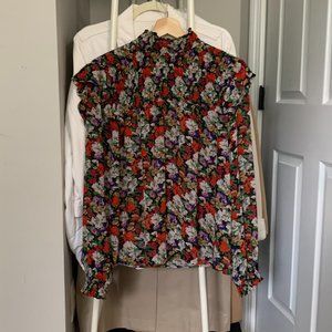 Sheer Floral Blouse